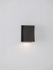 Kinkiet zewnętrzny LED aluminiowy kolor antracyt prostokątny minimalistyczny nowoczesny podświetlający elewację IP65 ZARDUNA LE75221 Luces Exclusivas